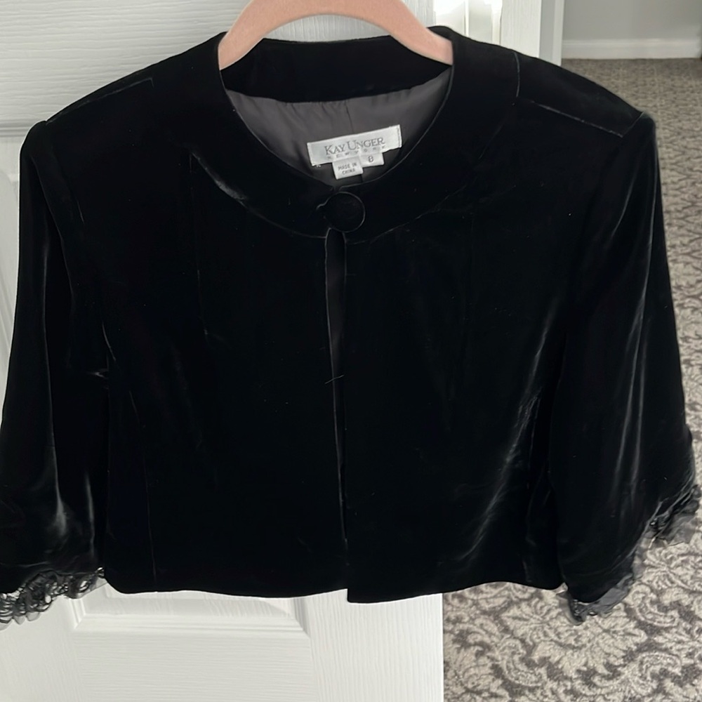 Kay Unger velvet jacket
